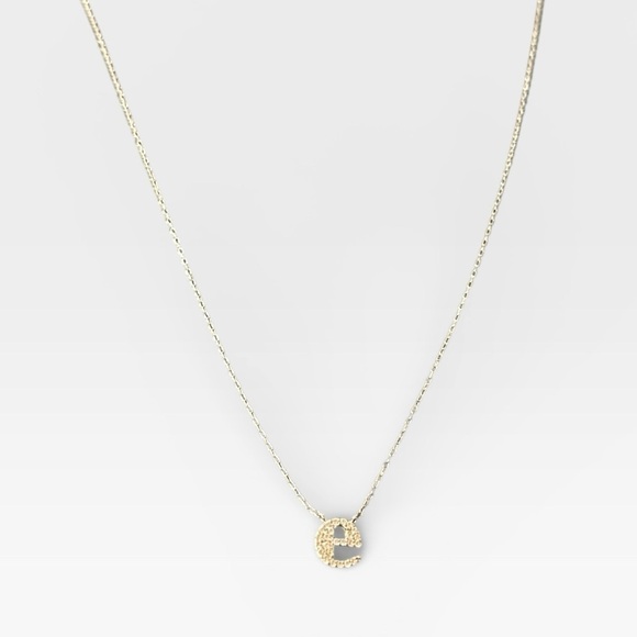 Jewelry - Silver and Diamond "e" necklace